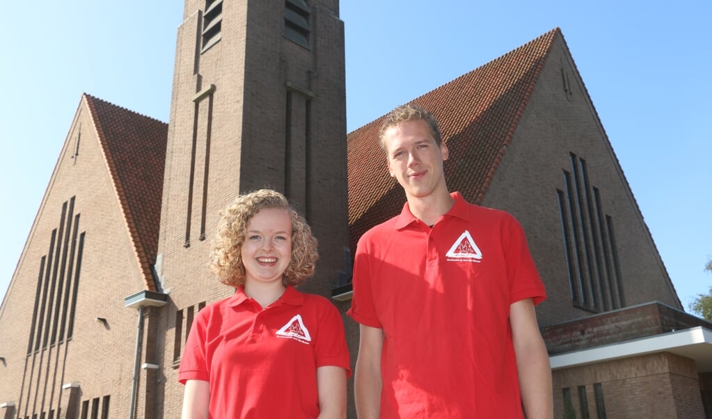 Annemarijn Hols en Bart Kalkman voor thuisbasis de Gereformeerde Kerk.