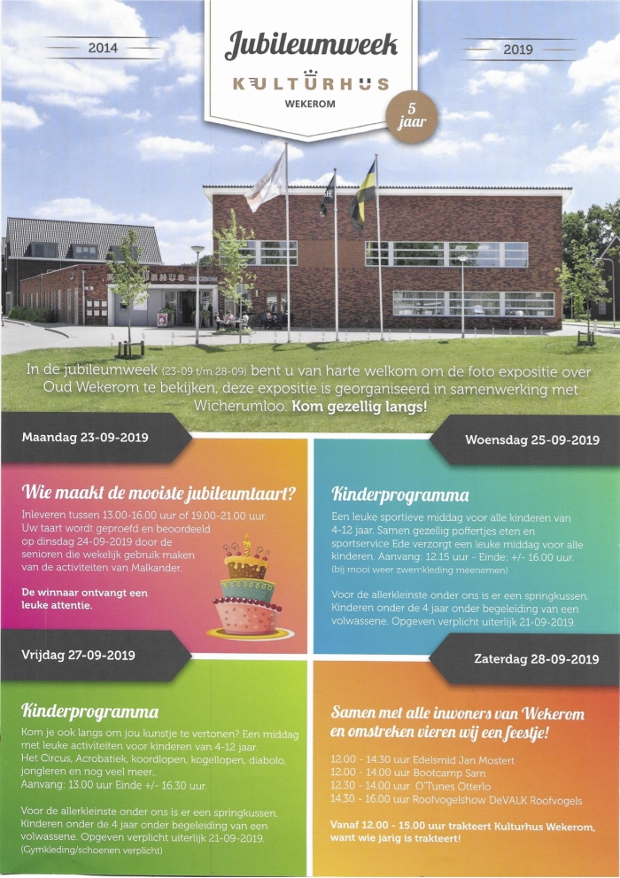 Programma jubileumweek