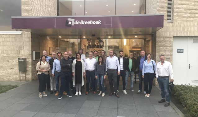 Een deel van de standhouders voor Vallei Duurzaam kwam vorige week alvast een kijkje nemen in De Breehoek.