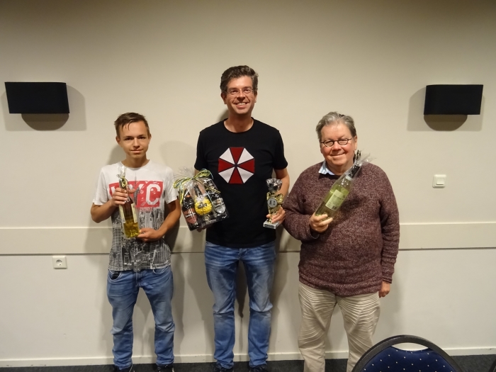 Vlnr Jelle Bloemendaal Martin Veldhuizen en Joost Marcus