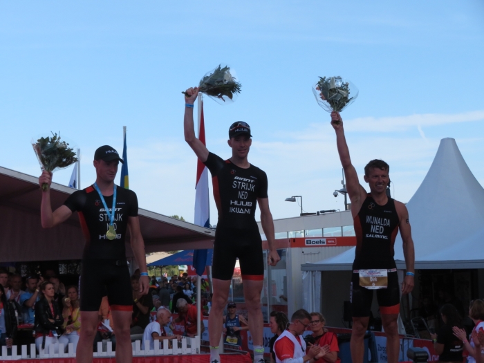 podium NK 1. Erik Simon Strijk, 2. Dirk Wijnalda. 3. Sven Strijk