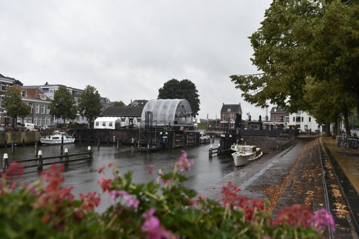 Fraai podium aan de Lingehaven Gorinchem