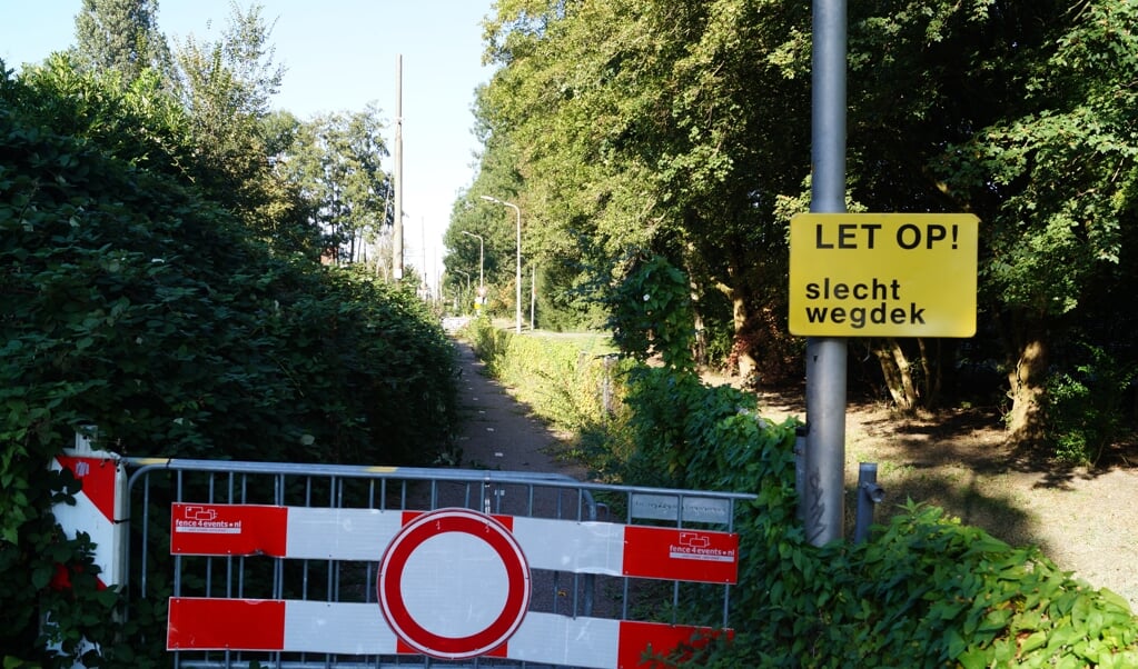 Het doorgaande fietspad bij Bovenkerk is sinds eind 2018 afgesloten.