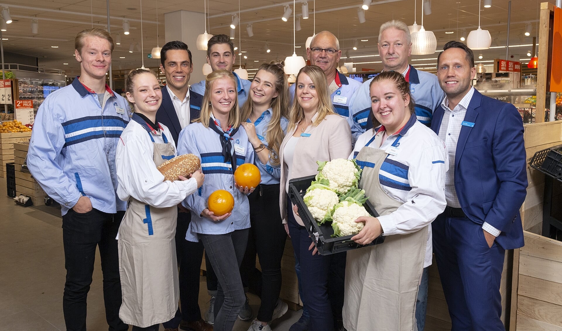 Het team van Albert Heijn Bovenkerk Maalderij kijkt uit naar de opening van de vernieuwde supermarkt