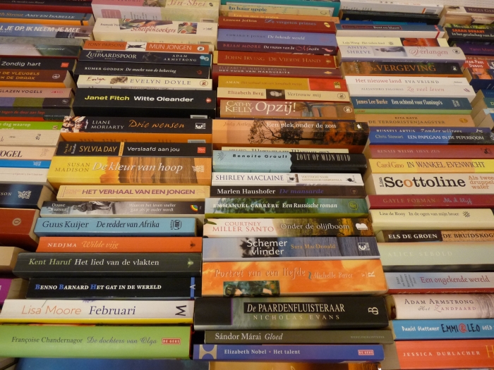 Afdeling Romans op de boekenbeurs van 2018
