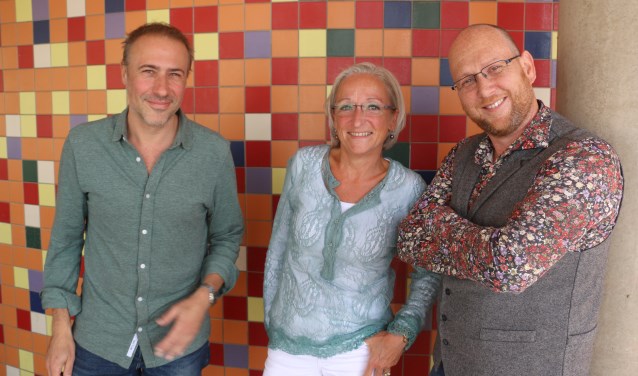 Arina Rengelink (communicatie), Maurice Ditmer (educatie/participatie, rechts), Edgar van Asselt (artistieke leiding/programmering).