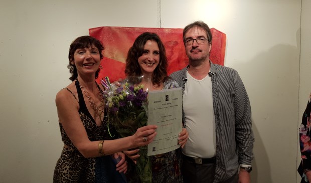 In Margareth Degeling (links), Ingrid Rosas (rechts). Foto museum M.A.C. House Leusden uit 2019