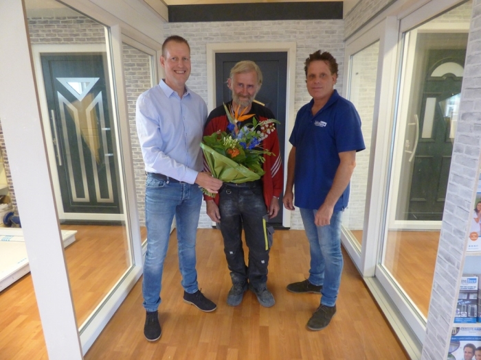 Addie ten Have, arbeidsconsulent Inclusief Intervens, Lucas en Marco Hagens, eigenaar Sabino Bouw