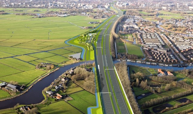 De plannen voor het tankstation langs de A9.