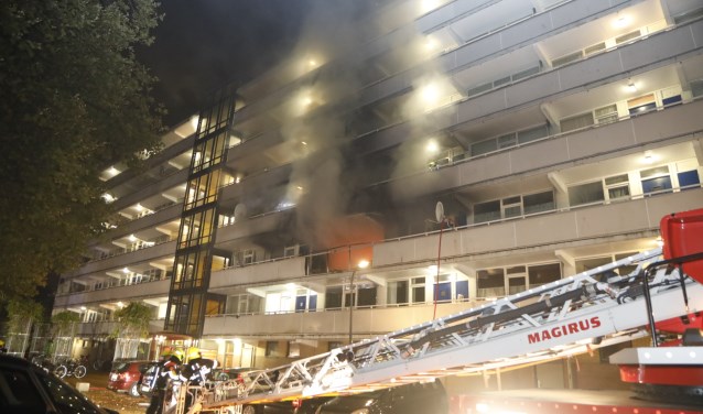 Flat in Haarlem ontruimd wegens brand