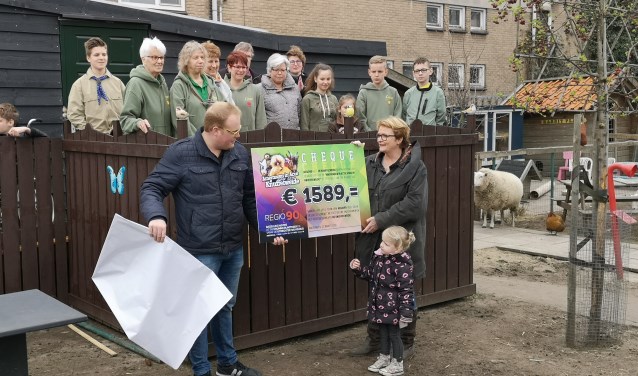 Regio90 zorgde met hun scholierenactie voor een bijdrage aan de 'Knuffelkot'.