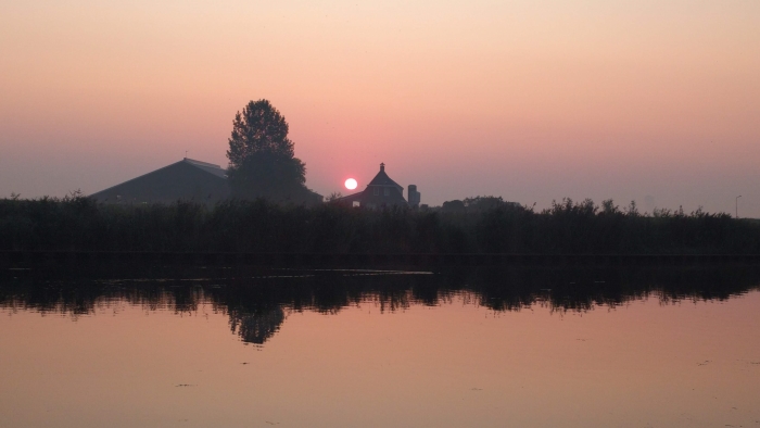 Zonsopkomst bij de Eem, 27 augustus