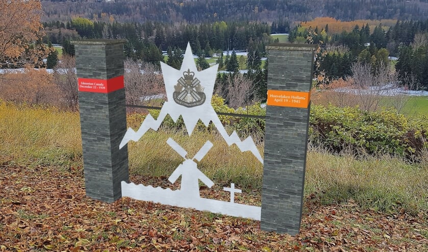 Artist impression van het WW2 Monument Edmonton – Hoevelaken.