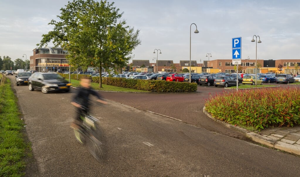 Archieffoto van de verkeerssituatie ter hoogte van De Burgthof in Barneveld.