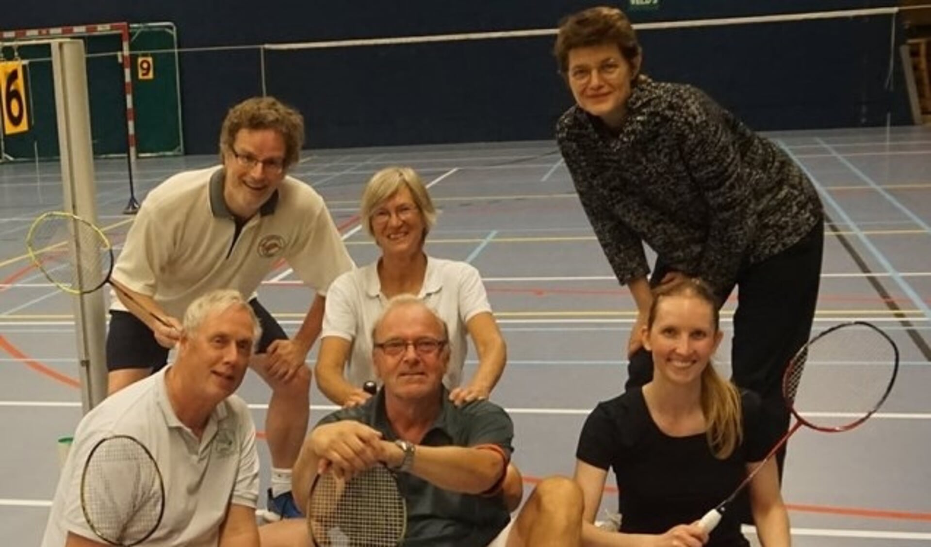 Badmintonclub Zeist gemengd is kampioen.