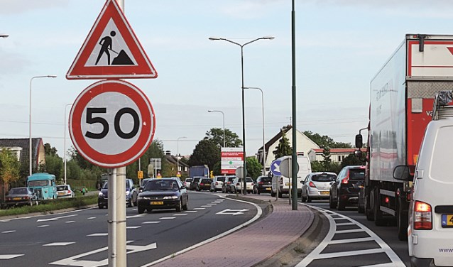 N229 tijdens eerdere wegwerkzaamheden (archief BunniksNieuws.nl)