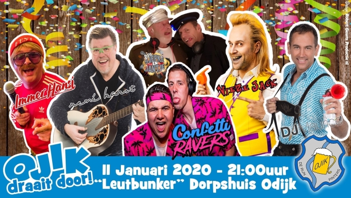 Ojik draait door! Zaterdag 11 januari. Mis het niet!