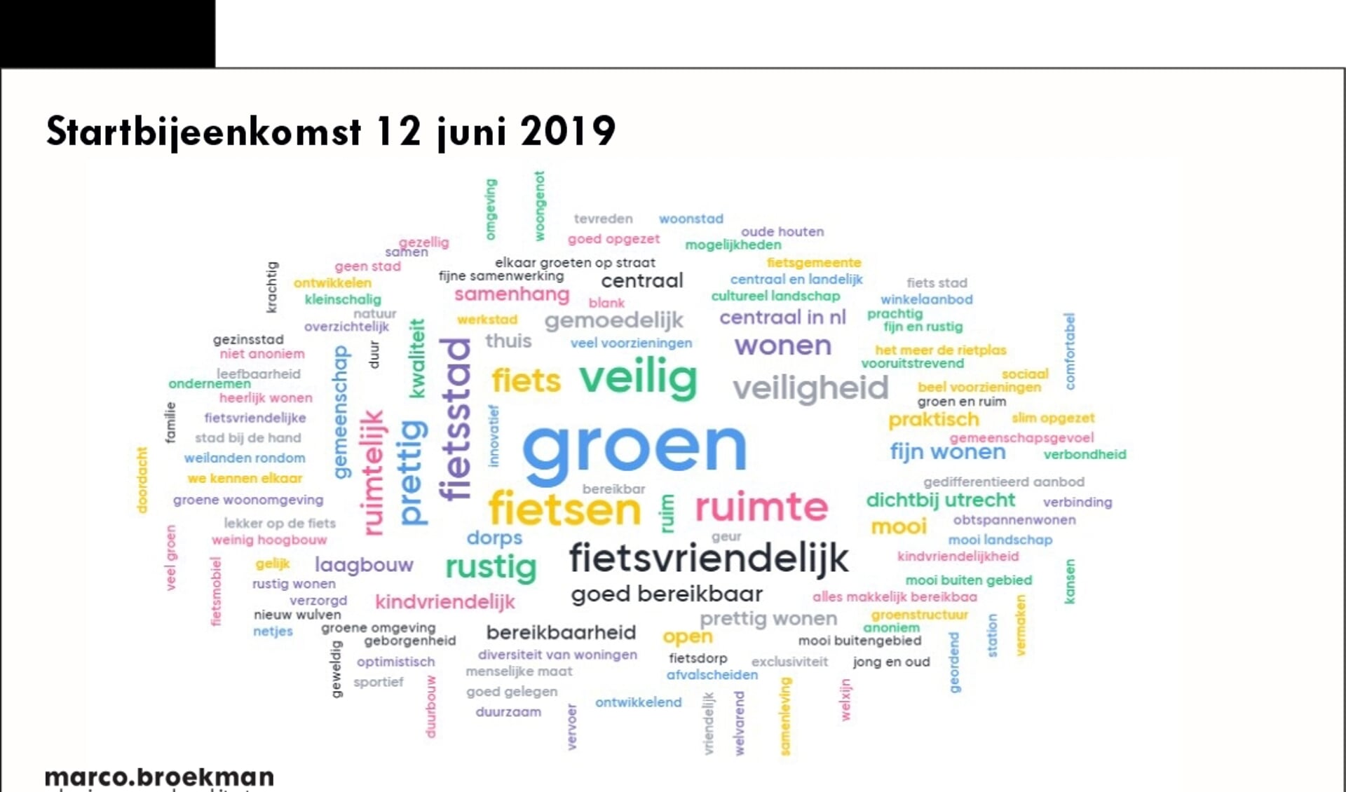 Kernwoorden Ruimtelijke Koers