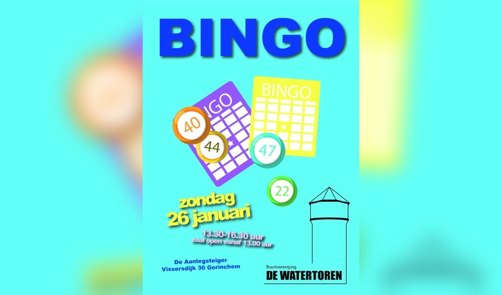 Bingo zondag 26 januari