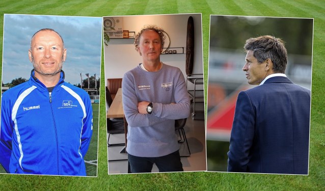 Johan de Man (links), Jan Gaasbeek (midden) en Hans van Arum (rechts).