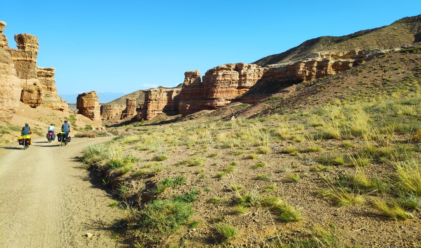 Fietsen door de Charyn Canyon in Kazachstan
