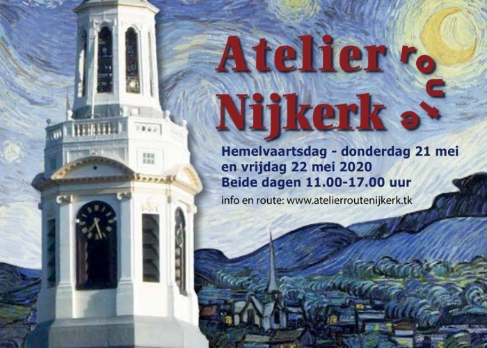 De flyer voor de atelierroute