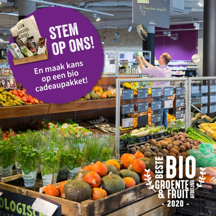 De flyer voor de bio award