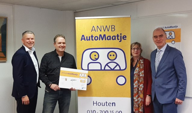 Leo Bekker, Paul de Kruijf (initiatiefnemer), Willy Lageveen en Kees van Dalen.