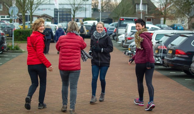 De Nieuwjaarswandeling zaterdag in Kootwijkerbroek.