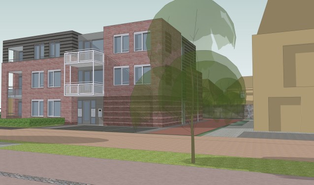 Artist impression van de woningen