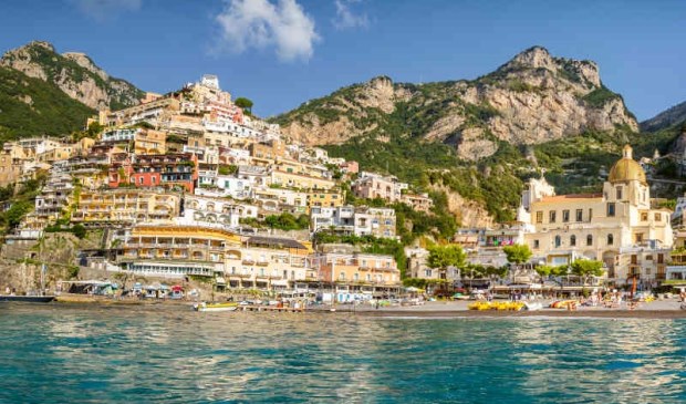 Panorama of Positano town, Amalfi coast, Italy