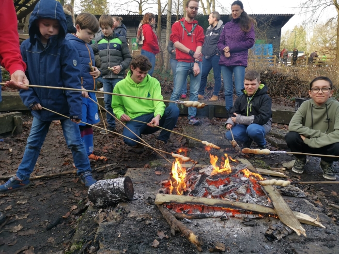 Kampvuur op de nieuwjaarsbrunch MKWJ
