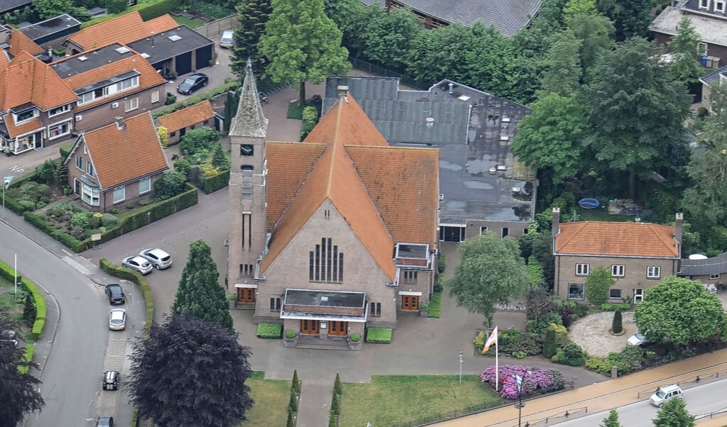 De Gereformeerde Kerk in het centrum van Voorthuizen.