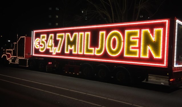 De Postcode Loterij-truck bracht Nieuw-Vennep eerder vanavond meerdere multimiljonairs.