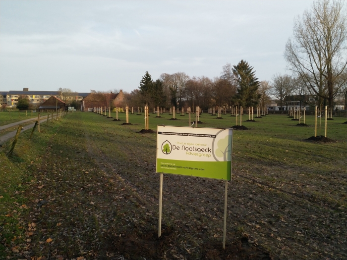 Aangelegde notengaard Boerderij Boekelo