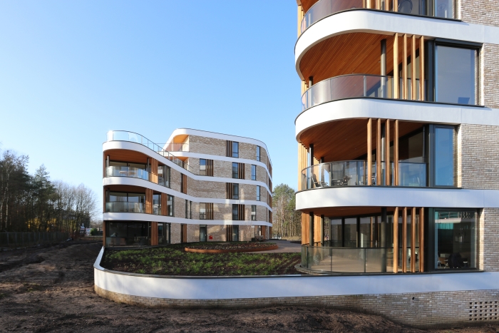 MIX architectuur baseerde zich voor het ontwerp van de twee getrapte parkvilla’s op het omliggende landschap.