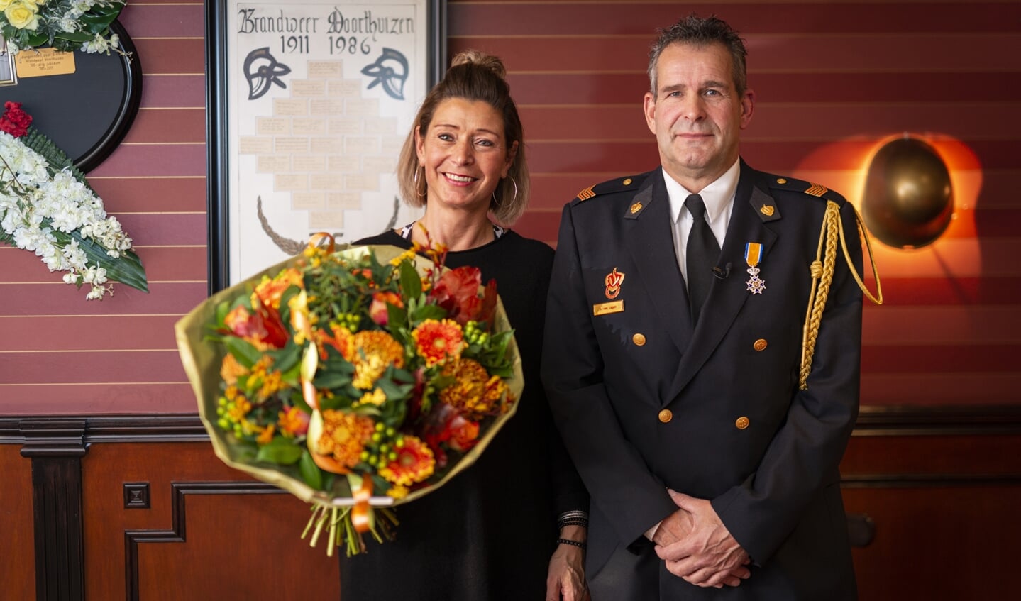 Arie van Lagen met zijn vrouw.