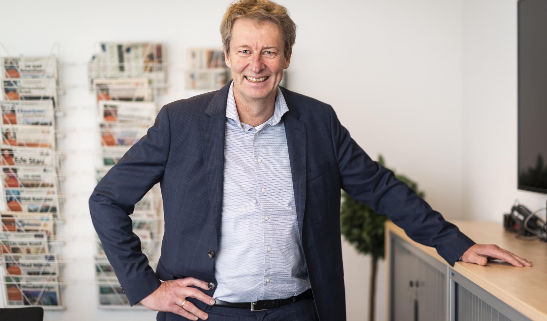 Jeroen Cnossen directeur/uitgever van BDUmedia, waaronder de Baarnsche Courant en Baarn Huis-aan-huis vallen.