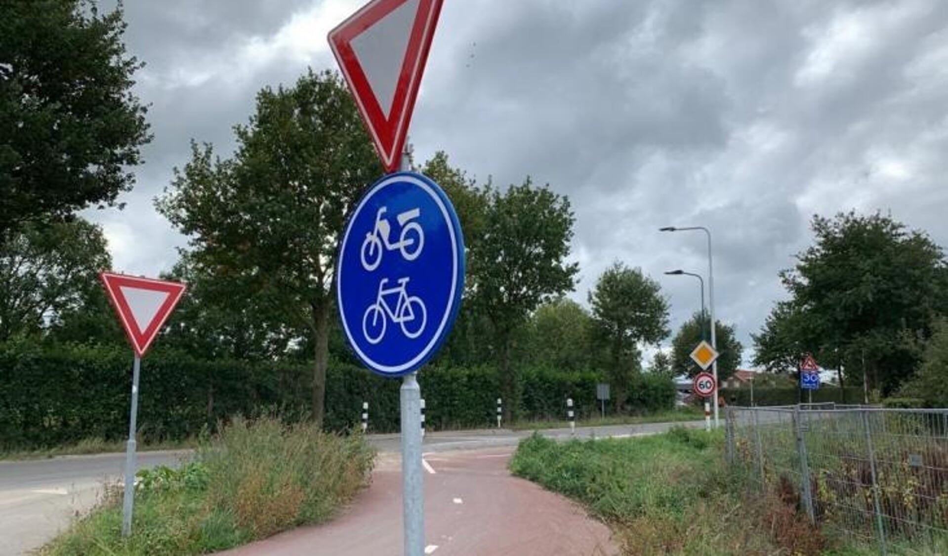 Fietsoversteek N410 Odijk Burgje 