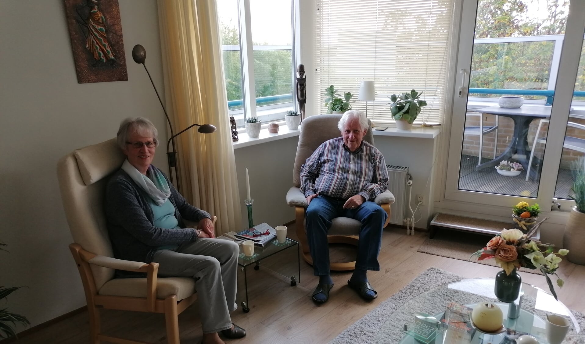 Riet en Kees Voorn hebben vijftien jaar lang met veel plezier aan de Haagwinde gewoond. ,,Mooi uitzicht en veel comfort.