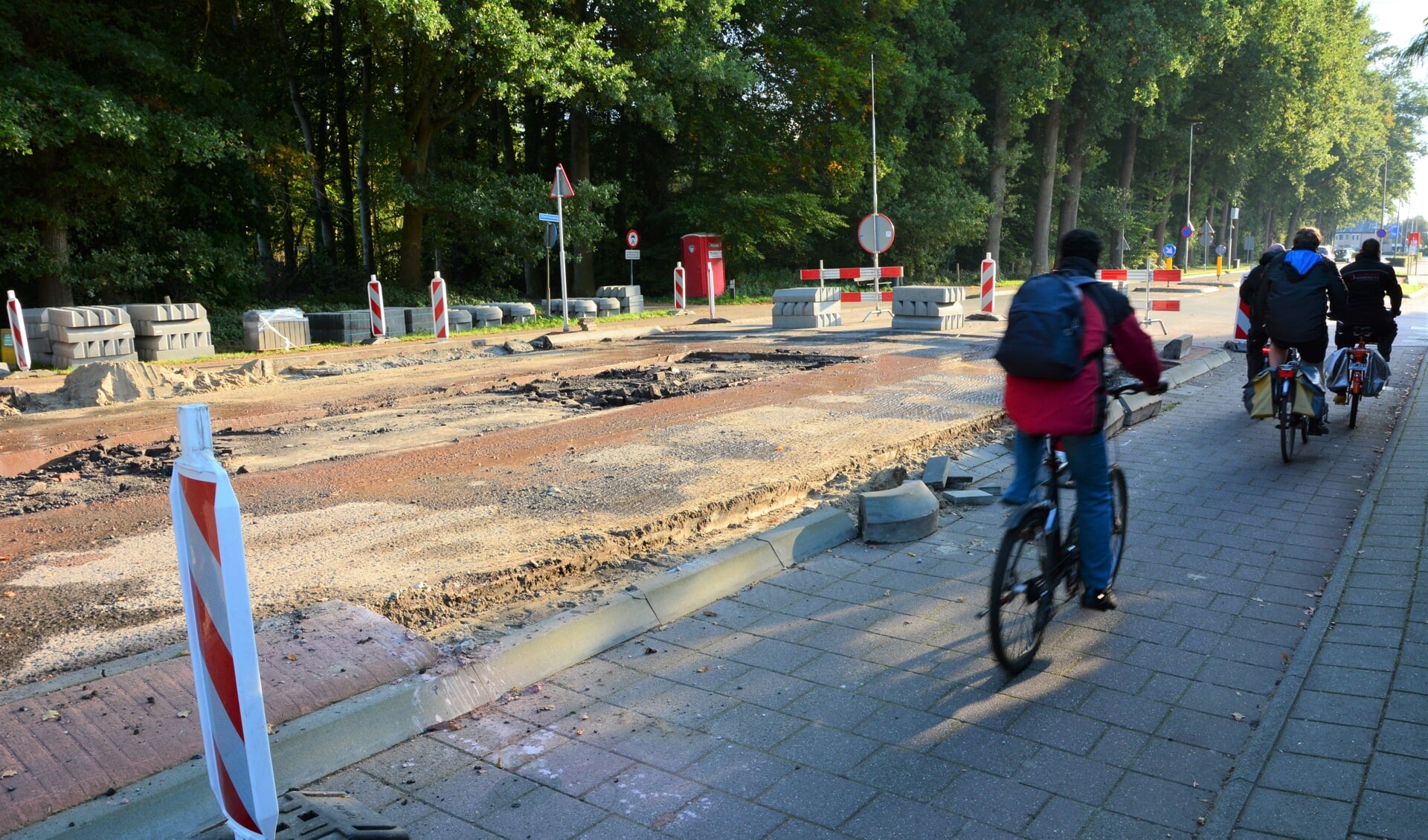 In oktober werden de drempels op de Stationsweg in Barneveld verwijderd.