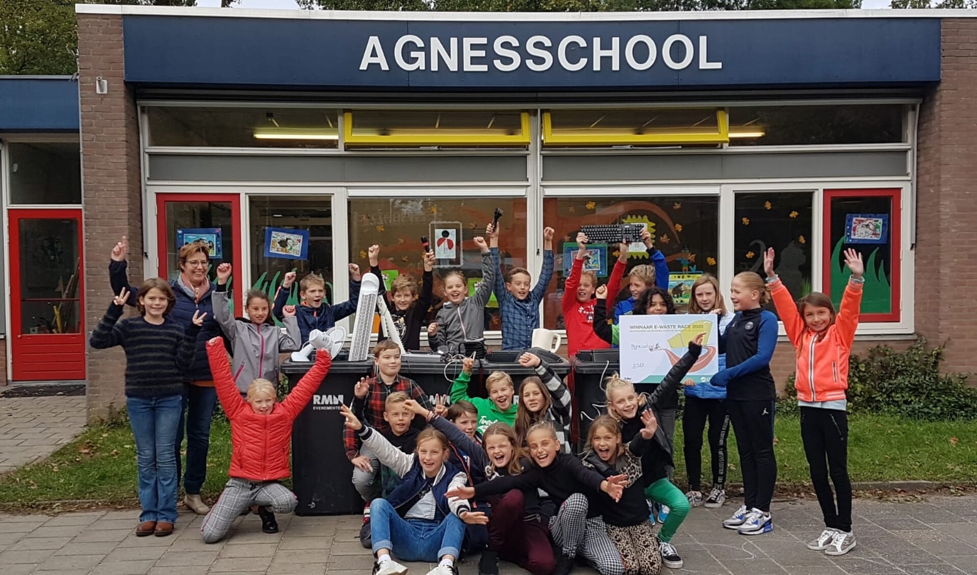 De Agnesschool uit IJsselstein nam onlangs de hoofdprijs in ontvangst 