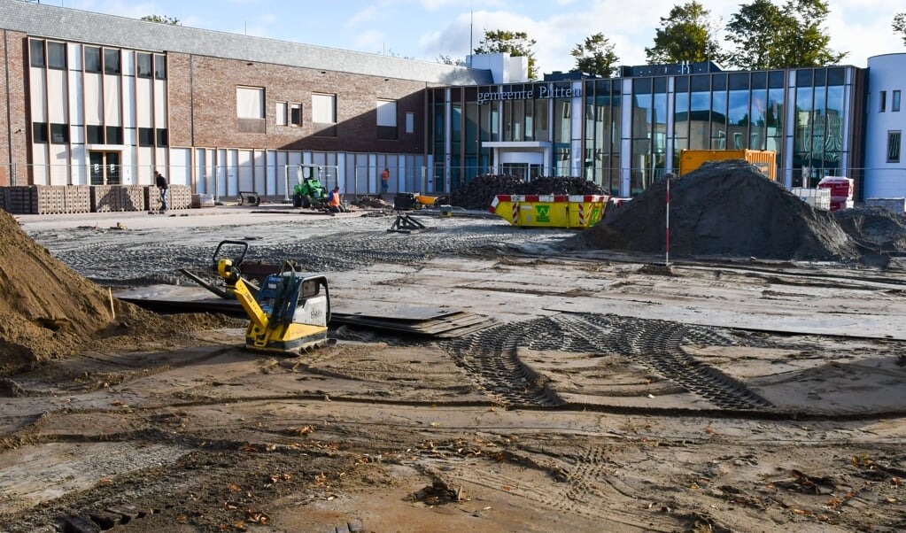 De werkzaamheden aan het Fontanusplein eerder dit jaar.