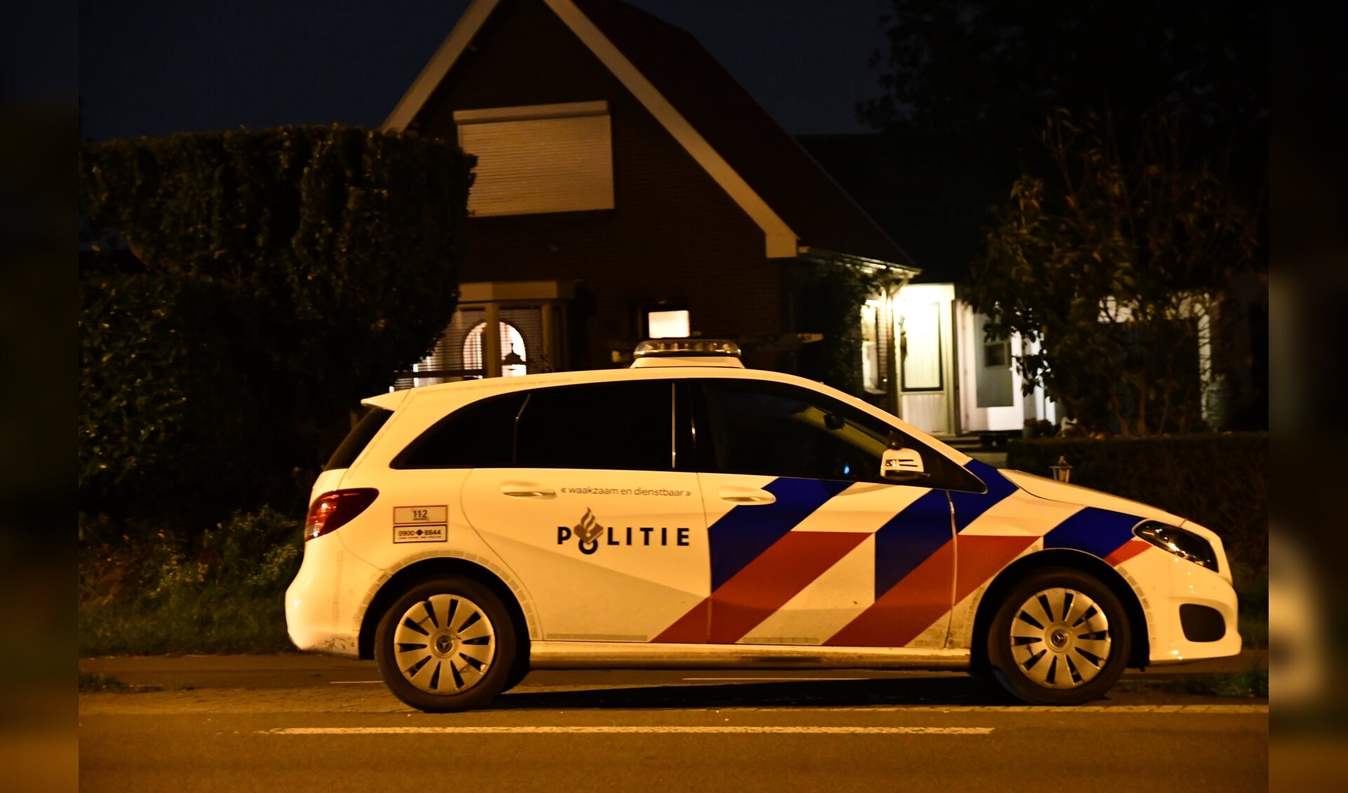 De politie was snel ter plaatse na een inbraakmelding aan de Nijkerkerstraat.