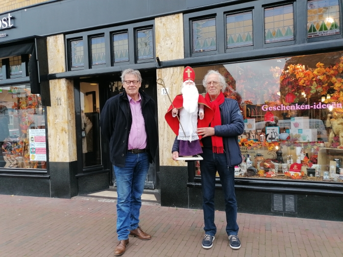 Lex Bergers en Werner Paans met Sinterklaas