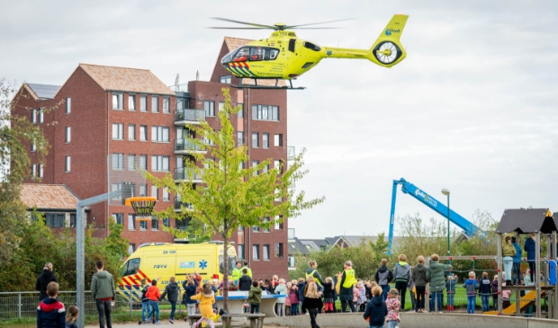<p>Traumahelikopter landt bij Castellum</p>