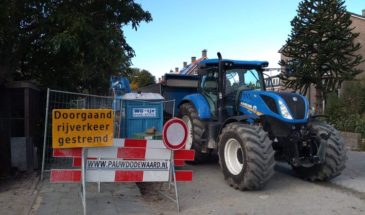 Werkzaamheden in de wijk Engboogerd, oktober 2020.
