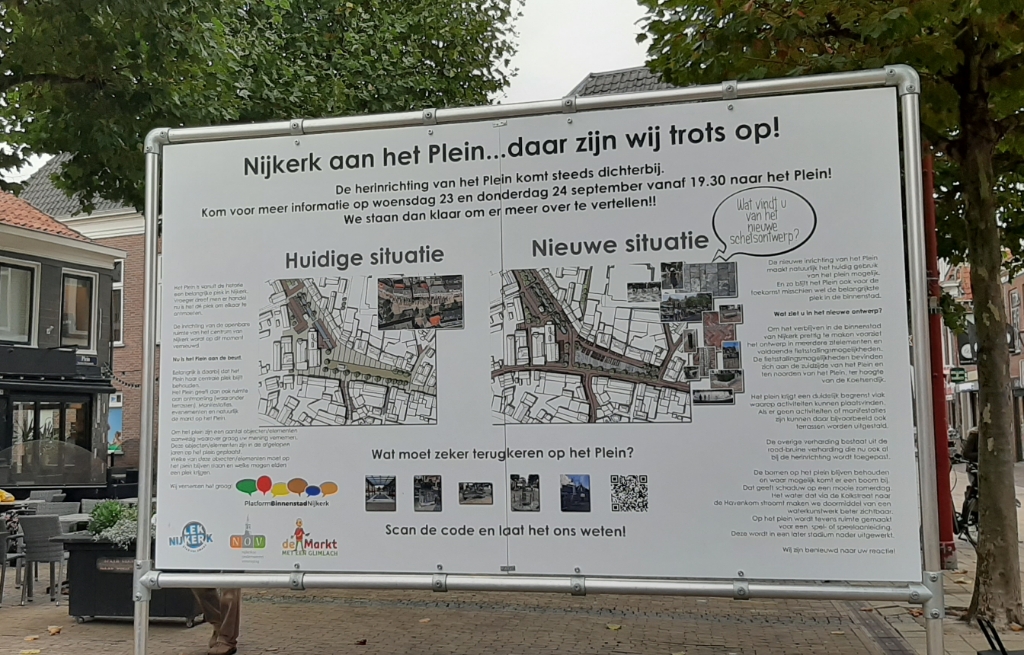 <p>Tijdens twee inspraakavonden konden inwoners reageren op de plannen voor het Plein. Meepraten kan nog tot 23 oktober.</p>
