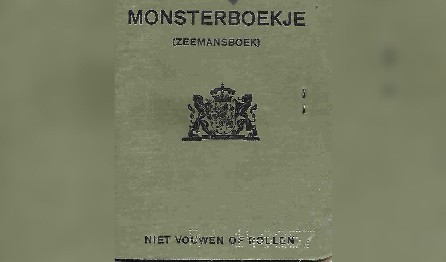 monsterboekje ss Rotterdam