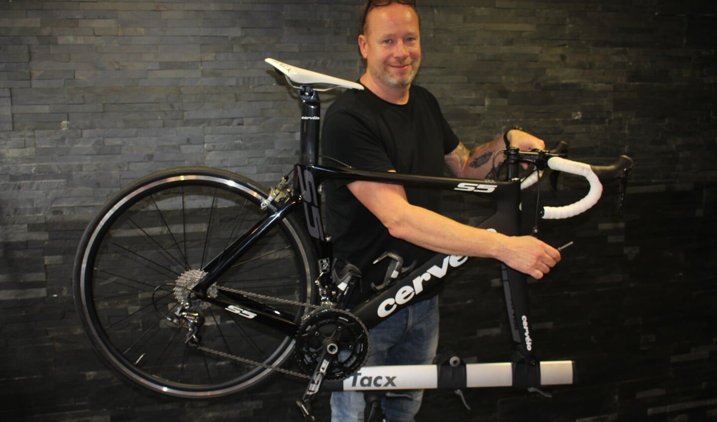 Willem de Koning, eigenaar van King Bike Studio uit Heemstede deed aan de wedstrijd mee.